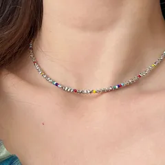 種類1：ブレスレット カラフルメタルビーズネックレス＆ブレスレット (T)