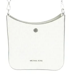 マイケルコース MICHAEL KORS ショルダーバッグ レザー シグネチャー MK柄 総柄 白 ホワイト グレー /AH1 ■GY18