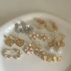 種類4：1点/3 蝶結びデザイン S925ポストピアス (T)