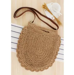 レディース バッグ 籠バッグ かごバッグ カゴバッグ 編みバッグ ハンドルバッグ ショルダーバッグ U形 韓国 ファッション 雑貨 かわいい おしゃれ 北欧 送料無料 [K] (T)