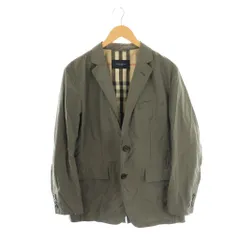 バーバリー ロンドン BURBERRY LONDON テーラードジャケット シングル M グレー 裏地チェック /DF ■GY53
