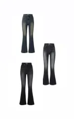 (まとめ売り) INEGI クマ ブーツカット ブルー&ダークブルー&ブラック S