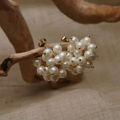 パールビンテージピアス (T)