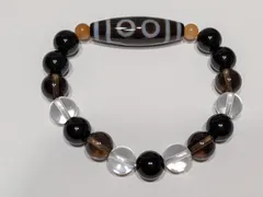 パワーストーン　天然石　天珠　五眼　16cm　No.417