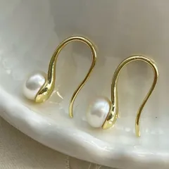 種類2：1点 ピアス パール アクセサリー イヤリング (T)