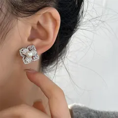 種類1：5点セット フラワーパールピアス (T)