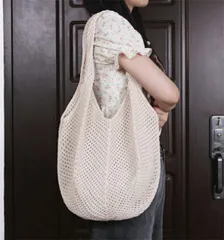 編み物ハンドバッグ (T)