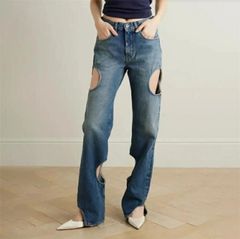 Tostalgic clothing floral denim pants - メルカリ
