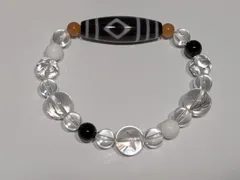 パワーストーン　天然石　ブレスレット　天珠　№55増益天地　No.428