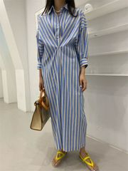 ANDREA&Co パレットストライプシャツ&パレットストライプスカート
