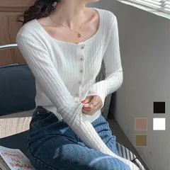 太めリブニットカーディガンレディース(T)