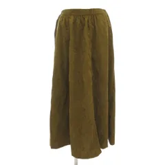 エヘカソポ サマンサモスモス ehka sopo SM2 美品 フレアスカート F コーデュロイ イージー マキシ ロング カーキ /AE