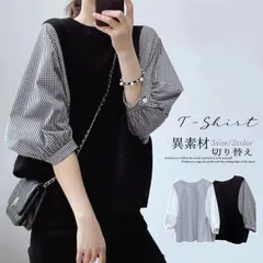 ドッキングトップス クルーネックブラウス(T)