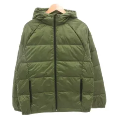 ギャップ GAP タグ付き ダウンジャケット M 緑 グリーン フード ジップアップ /GV