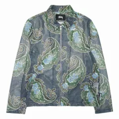 【中古】美品 20ss ステューシー × ノーマ STUSSY × NOMA t.d. ペイズリー メッシュジャケット ジップアップ 美品 20ss ステューシー × ノーマ STUSSY × NOMA t.d. ペイズリー