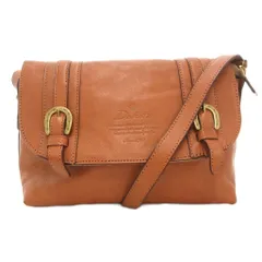 ダコタ Dakota キューブシリーズ ショルダーバッグ クロスボディ ロゴ レザー 茶 ブラウン /AE