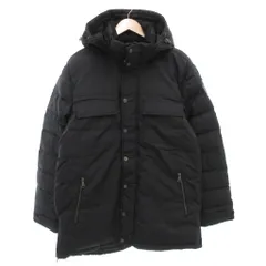 【中古】パジャール pajar ダウンジャケット L フード ロゴ ジップアップ ナイロン 黒 ブラック /AE メンズ パジャール pajar ダウンジャケット L フード ロゴ ジップアップ