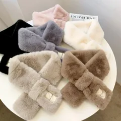 マフラー もこもこ ファー ふわふわ cm レディース 韓国 ファッション 雑貨 かわいい おしゃれ 北欧 送料無料 [K] (T)