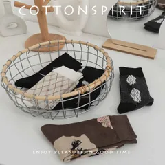 靴下 ソックス 個性 デザイン レディース 花 韓国 ファッション 雑貨 かわいい おしゃれ 北欧 送料無料 [K] (T)