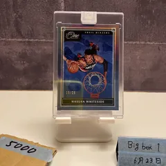 2019-20 Panini One and One Hassan Whiteside 13/25 Portland Trail Blazers Blue カード