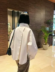 ドルマンスリーブ シャツ 長袖 ブラウス (T)