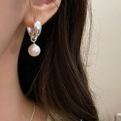 ☆VENDOME ヴァンドームブティック 淡水パール ピアス ダブルフープ