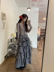 種類3：M/スカート レトロおしゃれカジュアルトップス/スカート (T)