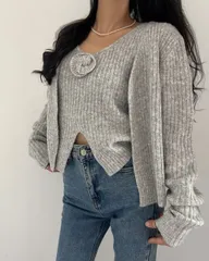 ニット シャツ+コート (T)