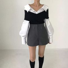 USED / スタンドカラー ノースリーブ リネン シャツ トップス 麻 