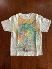 Erl イアルエル Dragon Diffusion ドラゴンディフュージョン プリンティング 半袖 Tシャツ 白 XS