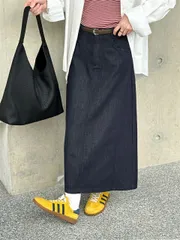 2025春 ロングスカート ハイウエスト Aラインスカート (T)