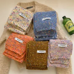 ニットマフラー　ストール (T)