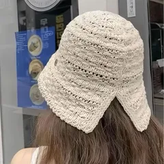 バケットハット　春夏　レディース　韓国ファッション (T)