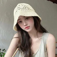 バケットハット　春夏　レディース　韓国ファッション　デザイン　紫外線対策 (T)