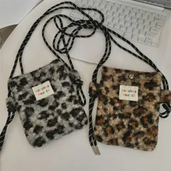 ファーショルダーバッグ ヒョウ柄 (T)