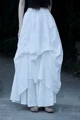 カジュアル レディース ロングスカート (T)