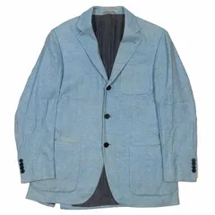 【タカタカポン様】Cantarelli（カンタレリ）テーラードジャケット 44 Cantarelli カンタレリ テーラードジャケット 44(S位) 紺 【古着】