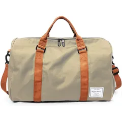 【数量限定】ボストンバッグ 【雑誌掲載！ポケット改良】 旅行バッグ ジムバック スポーツバッグ 3WAY シューズ収納 大容量 メンズ レディース ユニセックス 乾湿分離 アウトドア 機内持込 カーキ