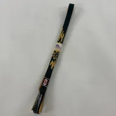 【美品】 帯締め 優品 フォーマル 花 霞 金糸 深緑 正絹 和装小物  【中古】