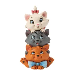 フィギュア おしゃれキャット スタックド ミニ 約9.5cm enesco Disney Traditions マリー レジン製 人形 置物