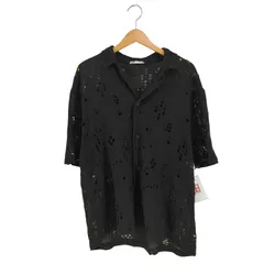 ザラ ZARA レース編み穴あきシャツ メンズ import：L 