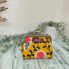 新品　ハンドメイド　北欧柄　ガマ口　コスメポーチ　メイクポーチ　シガレットケース　ガマ口タバコケース　プレゼント　カードケース　お財布　ガマ口財布