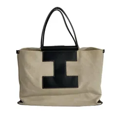 IACUCCI(イアクッチ) トートバッグ - アイボリー×黒 レザー