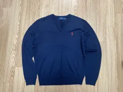ポロ M ニット ネイビー
