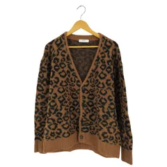 インヘリット INHERIT  ウール レオパード カーディガン メンズ import：L 