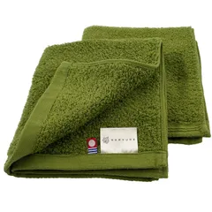 新品 今治タオル imabari towel ハンドタオル タオルセット リアン 高級 中厚手 高吸水 無地 グリーン 2枚セット 日本製 綿100% 34×38cm