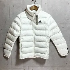 タグ付き 未使用 adidas アディダス ダウンジャケット アウター S 防寒 ロゴ ホワイト 白 レディース SG392-1