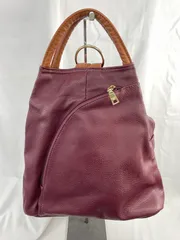GUSCIO グッシオ  レディース リュック・バックパック 紫×茶、 20251216-0020