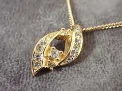 Christian Dior クリスチャンディオール ネックレス  ラインストーン ゴールドカラー レディース アクセサリー