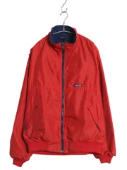 90s USA製 ★ パタゴニア シェルド キャプリーン ジャケット メンズ L オールド 90年製 ナイロン 裏 フリース ジャンパー シンチラ 赤 廃盤